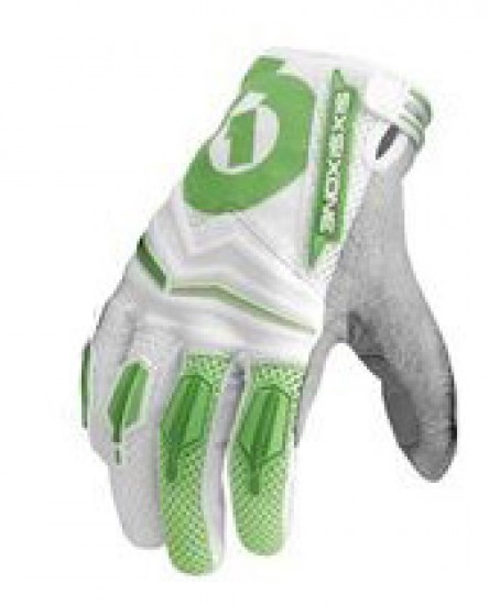 Перчатки SixSixOne Comp бело/зеленые