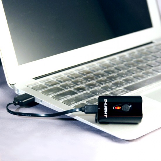 Фара D-Light CG-211W 80Lum, 2 LED, USB