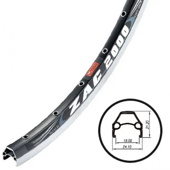 Обід Weinmann ZAC 2000 (622x19) 36H V-brake, пістонований