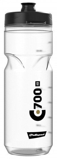 Фляга Polisport C700 700мл прозорий / чорний