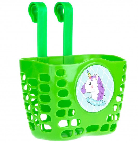 Кошик дитячий на кермо ONRIDE Pony Mini зелений для велосипедів 12-14"