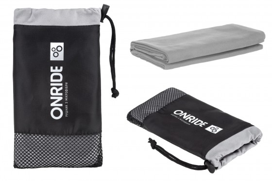 Рушник з мікрофібри ONRIDE Wipe 5 сірий (100х50) у чохлі