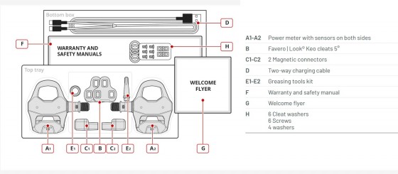 Педалі Favero Assioma Pro RL2 + Power Meter DUO
