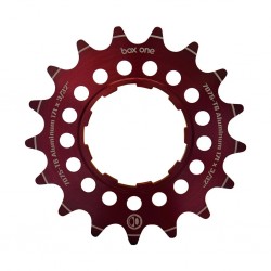 Зірка задня Box One 3/32" CNC алю 7075 Cog 17T червона